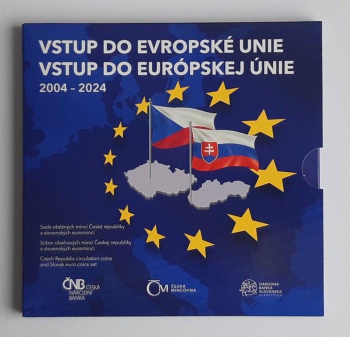 Tsjechië, Slowakije. Year set 2024 20th anniversary of the, Postzegels en Munten, Munten | Europa | Euromunten