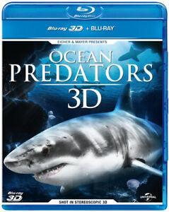 Ocean Predators 3D Blu-Ray (2013) Timo Joh. Mayer cert E, CD & DVD, Blu-ray, Envoi