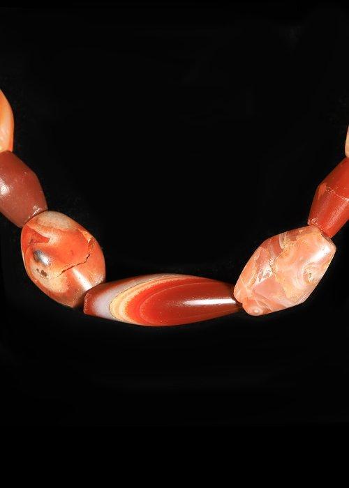 Asiático occidental Cornaline, et Agate Collier de perles, Antiquités & Art, Antiquités | Autres Antiquités