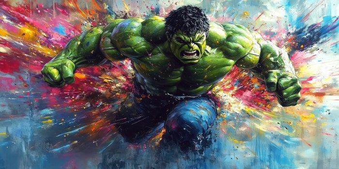 Iconica - The Green Hurricane · XXL, Antiek en Kunst, Kunst | Schilderijen | Modern