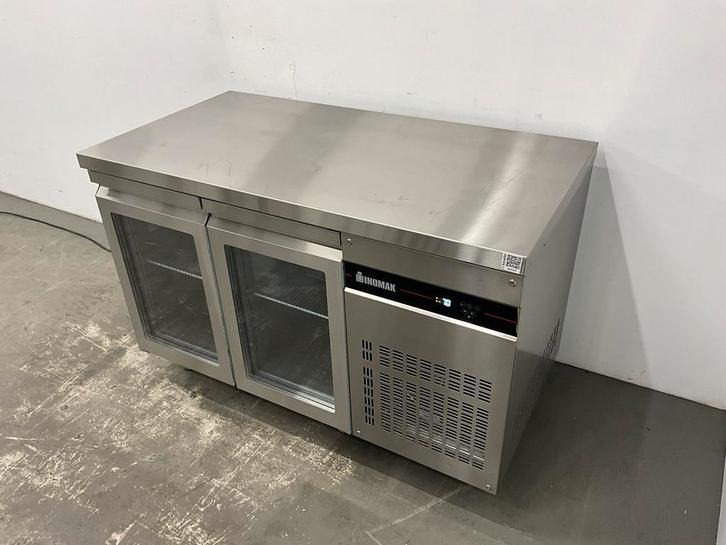 Inomak RVS Koelwerkbank met glasdeuren, Zakelijke goederen, Horeca | Keukenapparatuur, Nieuw zonder verpakking, Koelen en Vriezen