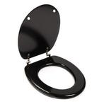 Wc-bril | Bathroom Solutions (18 inch, MDF, Zwart), Doe-het-zelf en Bouw, Nieuw, Verzenden
