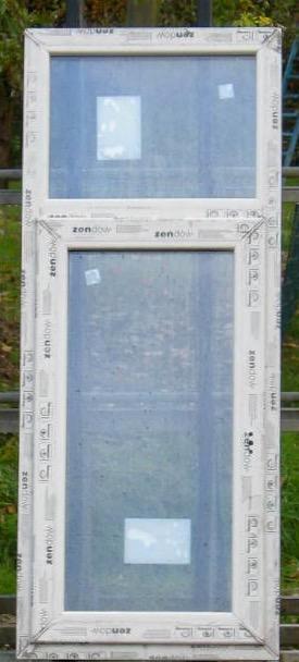 Pvc raam , chassis , venster 53 - 60 - 64 x 157 /112 creme beschikbaar voor biedingen
