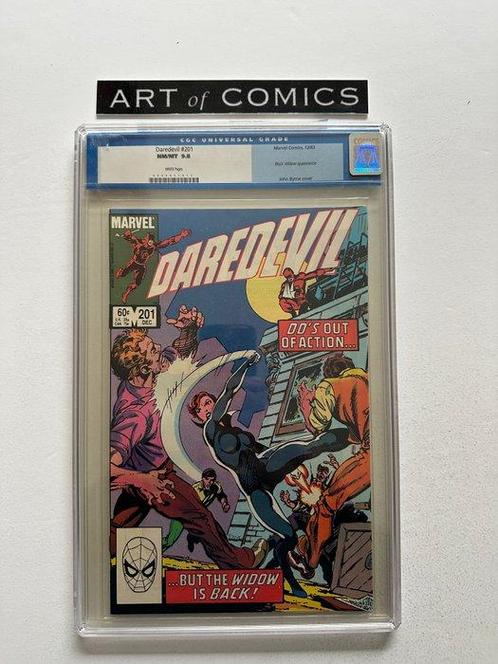 Daredevil #201 - CGC 9.8 - Black Widow Appearance - 1 Graded, Boeken, Strips | Comics