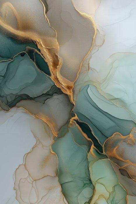 Lea Ottavi - Gilded Fluid Convergence XXL, Antiek en Kunst, Kunst | Designobjecten