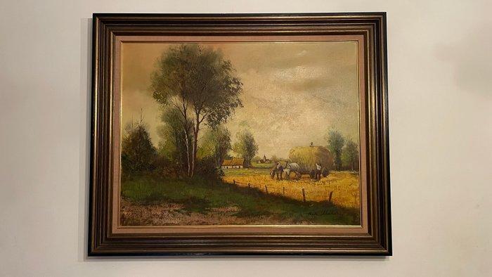 Rik Mulders (XX) - De Oogst, Antiek en Kunst, Kunst | Schilderijen | Klassiek