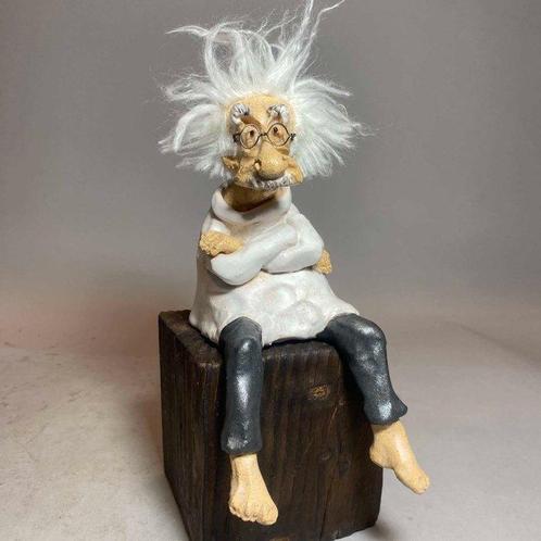 Anna Em - Albert Einstein - Pensive, Antiek en Kunst, Kunst | Schilderijen | Modern