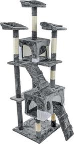 Krabpaal & speelhuis XXL - katten - grijs - 170 cm hoog, Dieren en Toebehoren, Krabmeubelen, Ophalen of Verzenden, Nieuw