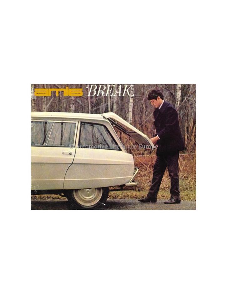 1965 CITROËN AMI 6 BREAK BROCHURE NEDERLANDS, Boeken, Auto's | Folders en Tijdschriften, Ophalen of Verzenden