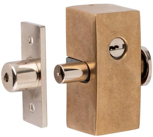 Bijzetslot Elegant buiten draaiend messing antiek, Doe-het-zelf en Bouw, Hang- en Sluitwerk, Klink of Kruk, Nieuw, Overige materialen
