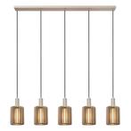 Hanglamp Lucide LAMBRES -  - 5xE27 - Taupe, Verzenden, Nieuw