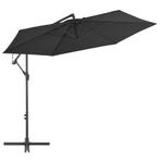 vidaXL Zweefparasol met aluminium paal 300 cm zwart, Verzenden, Nieuw