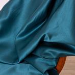 BA026 - Satijnen stof – Petrolgroen - Glanzend en cangiante