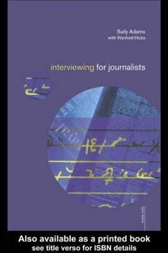 Interviewing for Journalists 9780415229142 Adams Sally, Boeken, Taal | Engels, Gelezen, Verzenden
