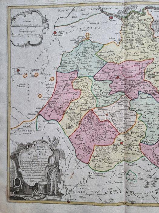 Germania centrale - Mappa; Matthäus Seutter (1678/ 1757) -, Boeken, Atlassen en Landkaarten