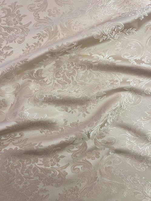 San Leucio - tissu jacquard dépoque ivoire de luxe à, Antiek en Kunst, Antiek | Tapijten, Tafelkleden en Textiel