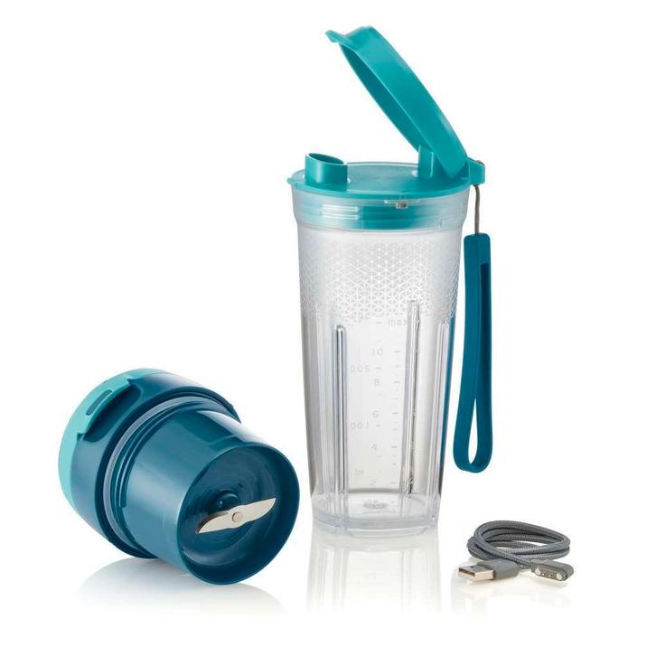 Tupperware UrbanMax Draadloze Blender BlauwTransparant, Huis en Inrichting, Keuken | Tupperware, Nieuw, Verzenden