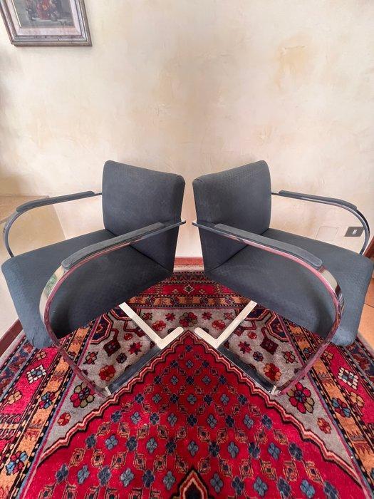 Ludwig Mies van der Rohe - Stoel (2) - Brno - Chroom, Staal, Antiek en Kunst, Antiek | Meubels | Stoelen en Sofa's