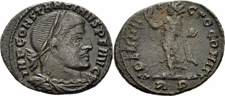 Roemisches Kaiserreich Constantinus I Follis Rom 316-317..., Postzegels en Munten, Munten en Bankbiljetten | Verzamelingen, Verzenden