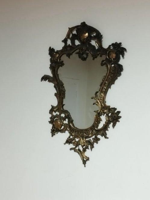 Spiegel - Verguld brons - Louis XV-stijl spiegel, Antiek en Kunst, Curiosa en Brocante