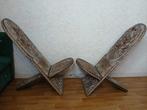 royaume bamoun - Stoel (2) - Side Stoel - Hout, Brons -