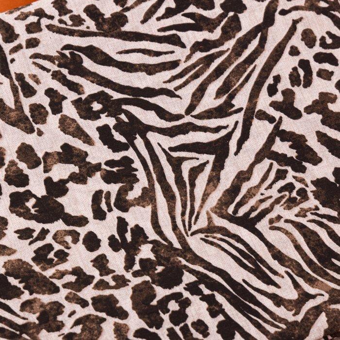 BA141 - Dierenprint Safari Mix-stof – gevlekt & zebraprint -, Antiek en Kunst, Antiek | Tapijten, Tafelkleden en Textiel