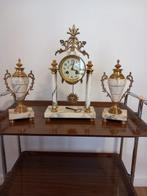 Klok en garnituur set  (3) - Bonnet &Pottier - Art Nouveau -, Antiquités & Art, Antiquités | Horloges