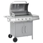 vidaXL Gasbarbecue 4+1 kookzone roestvrij staal, Verzenden, Nieuw
