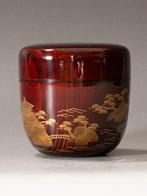 Sankei Maki-e lakwerk -Natsume (Grote Theedoos) in Hounsai