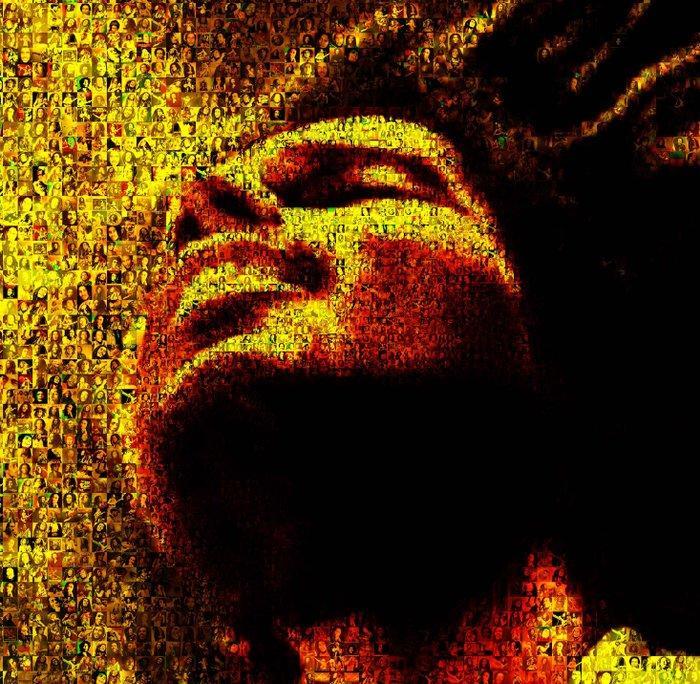 David Law - Crypto Bob Marley VI - Format XL 80x80, Antiek en Kunst, Kunst | Designobjecten