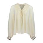 Liu Jo • geplooide blouse ecru • 38 (IT44), Verzenden, Nieuw