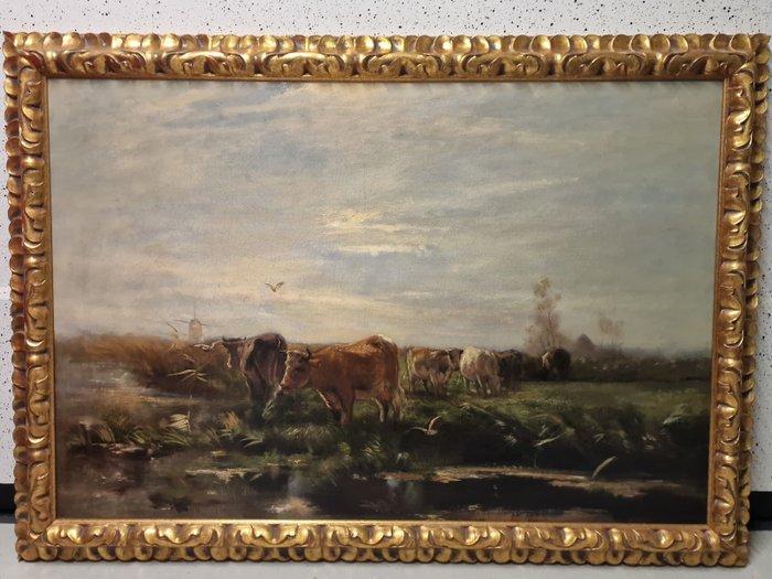 Willem Maris (1844-1910), Kring van - Vroege morgen, Antiek en Kunst, Kunst | Schilderijen | Klassiek