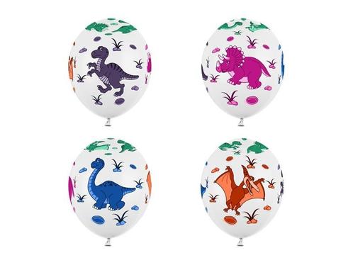 Dinosaurus Ballonnen Gekleurd 30cm 6st, Hobby en Vrije tijd, Feestartikelen, Nieuw, Verzenden