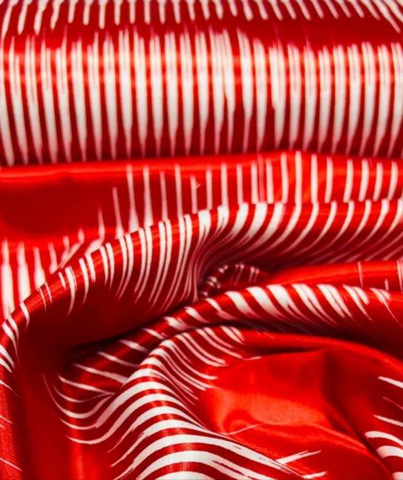 Textiel - 170 cm - 300 cm - Gestreepte Kutnu-stof, Antiek en Kunst, Antiek | Tapijten, Tafelkleden en Textiel