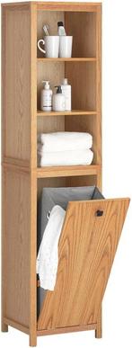 2dekans | SoBuy BZR95-N Badkamerkast - Wood Composite Hoge, Huis en Inrichting, Woonaccessoires | Spiegels, Ophalen of Verzenden