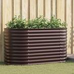 vidaXL Verhoogde plantenbak Bruin 160 x 80 x 81 cm Staal, Verzenden, Nieuw
