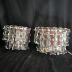 Wandkandelaar (2) - Kristal - Cristal, Antiek en Kunst