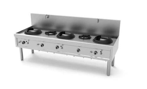 Unni-cooking Gas Wok Fornuis 3 Wok Branders, Zakelijke goederen, Horeca | Keukenapparatuur, Ophalen of Verzenden