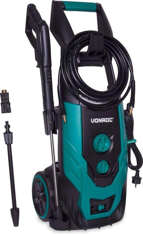 VONROC Hogedrukreiniger V22-1 2200W – 170 bar – 450 l/h –, Doe-het-zelf en Bouw, Gereedschap | Overige machines, Ophalen of Verzenden