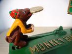 Spaarpot - gietijzer - Monkey bank