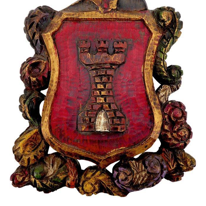 Reliëf - 63.5 cm - Hout, Antiek en Kunst, Antiek | Overige Antiek