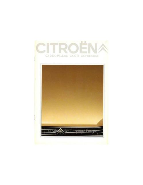 1981 CITROËN CX BROCHURE NEDERLANDS, Boeken, Auto's | Folders en Tijdschriften, Ophalen of Verzenden