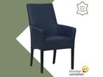 Leren eetkamerstoel Just met armleuning - Toledo Kobalt, Huis en Inrichting, Stoelen, Blauw, Bohemian, Eigentijds, Klassiek, Retro, Romantisch, Scandinavisch