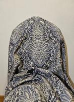 Exclusief Damast-stof 100% katoen - Jeanskleurig ontwerp -, Antiek en Kunst