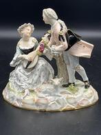 Meissen - Beeldje - Polychrome Porcelain Group Representing