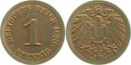 Duitsland 1 Pfennig 1890 E prfr fein J 010, Verzenden, België