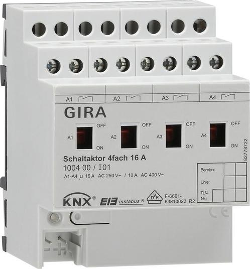 Gira KNX-schakelactuator-bussysteem DIN-rail - 100400, Bricolage & Construction, Électricité & Câbles, Envoi