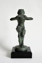 Max le Verrier - Statuette, Faune à la flute de Pan - 18 cm