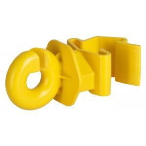 T-post ring insulator, yellow, for up to 10 mm, Dieren en Toebehoren, Stalling en Weidegang