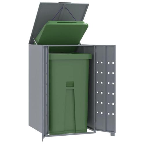 vidaXL Containerberging voor 1 container 69x79x117 cm staal, Doe-het-zelf en Bouw, Containers, Verzenden